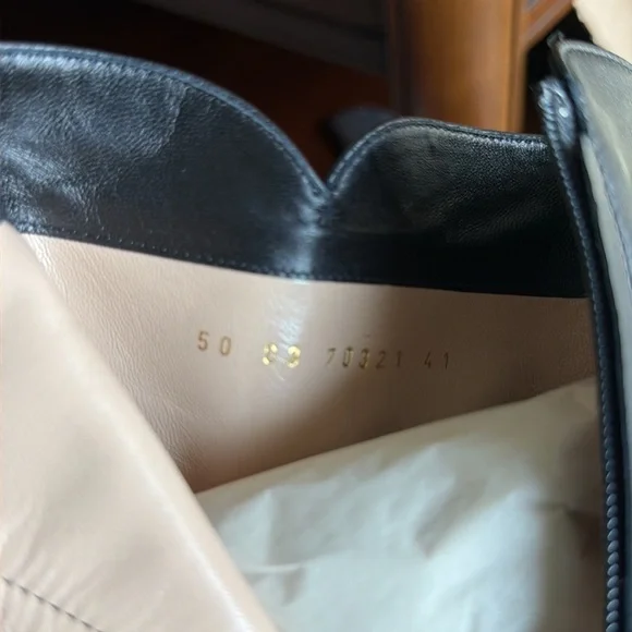 GIANVITO ROSSI Black Leather Ankle Booties Shoes Heels Women’s EU 41 NWT - Picture 8 of 12